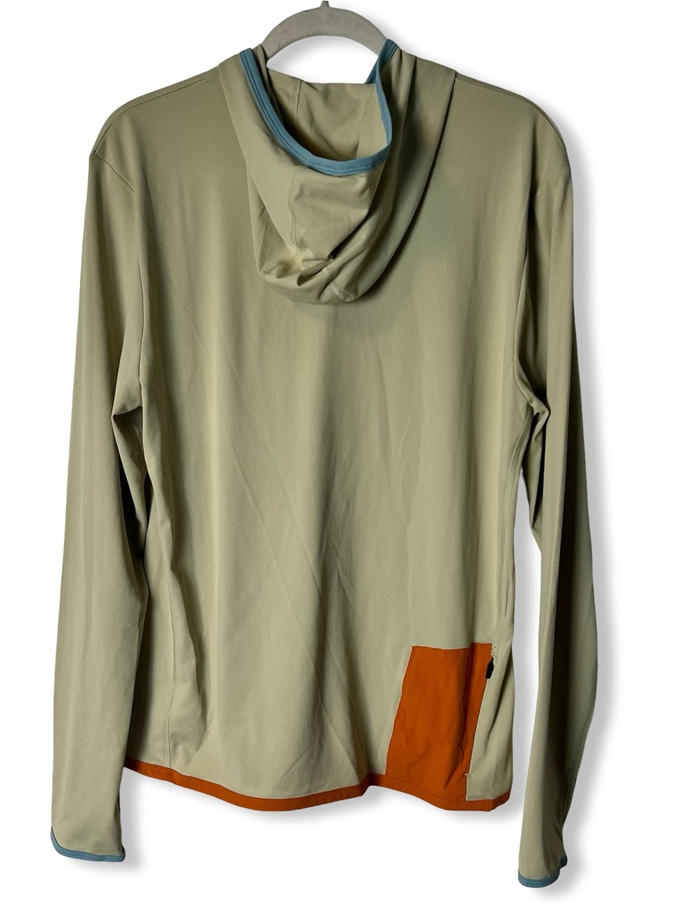 Cotopaxi Mens Sombra Sun Hoodie UPF50 Sage Colorblock Hiking Pullover M - Picture 2 of 7